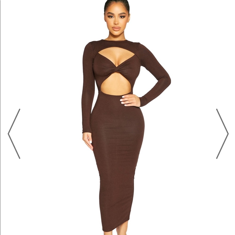 Naked wardrobe cut out dress